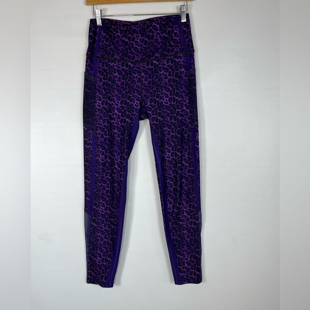 Peloton Purple Cheetah Print Leggings